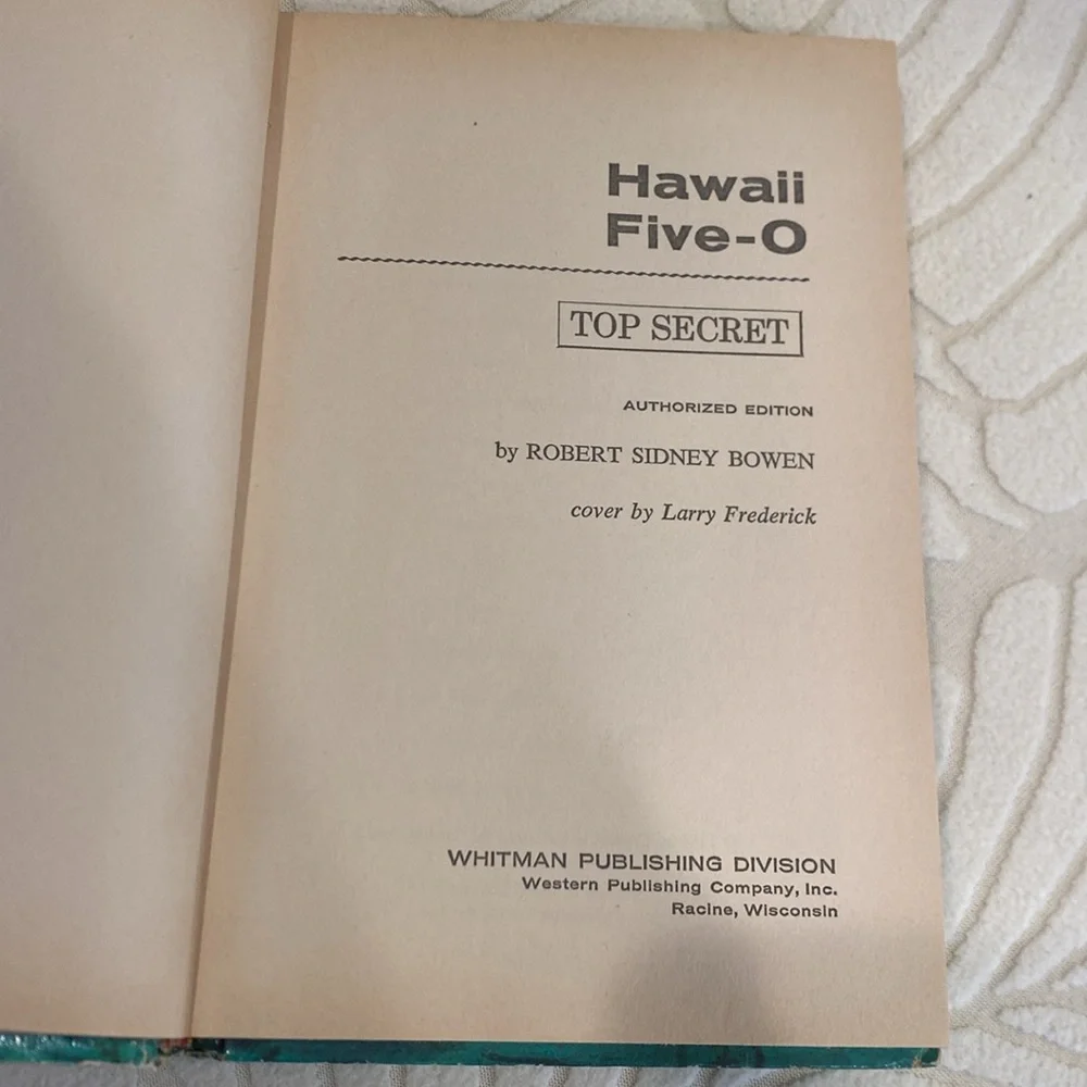 1969 “Hawaii Five-O: Top Secret” Book by Robert Sidney Bowen - Picture 5 of 11